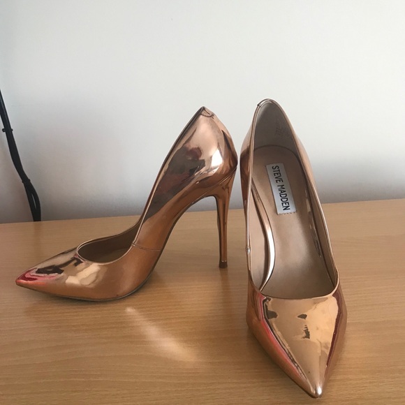 Steve madden 5,5 rose gold daisie pointy pumps - Picture 2 of 5